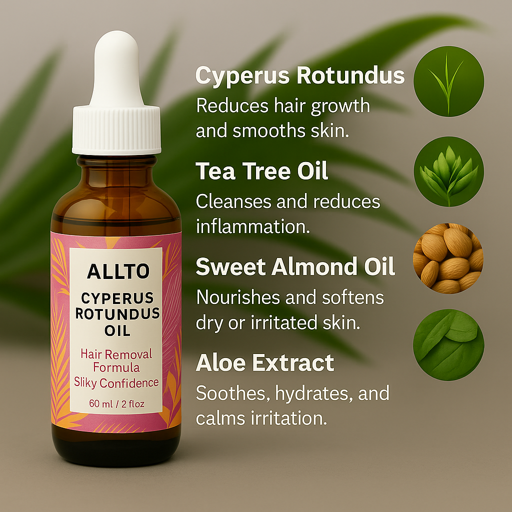 ALLTO™ Cyperus Rotundas Oil - Hair Reduction Oil